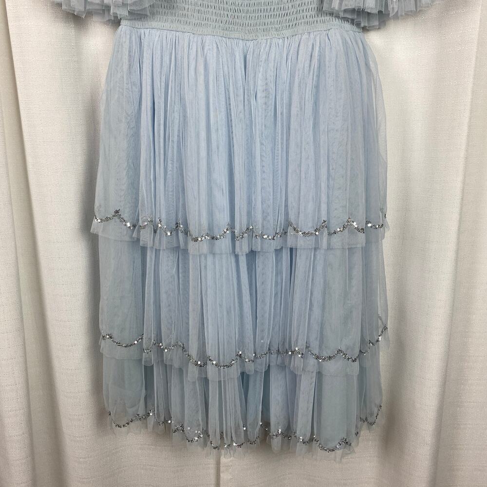 JessaKae Pale Blue Tiered Midi Dress - Picture 7 of 15